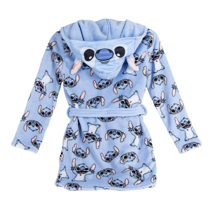 Halat baie coral fleece cu gluga si urechi, Lilo & Stitch [2]
