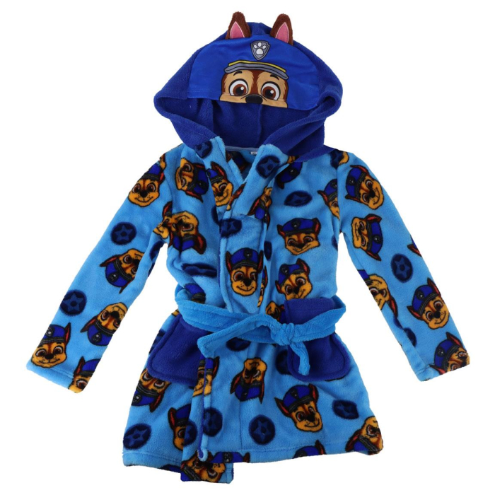 Halat baie coral fleece cu gluga si urechi, Paw Patrol Chase [1]