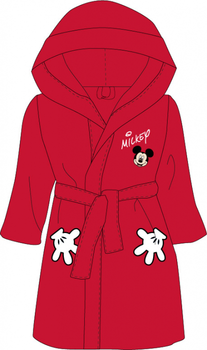 Halat baie cu gluga cocolino Mickey Mouse [7]