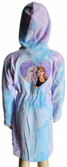 Halat baie cu gluga cocolino Frozen Sis Heart [3]
