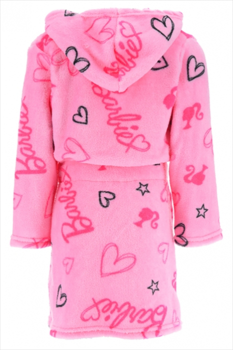 Halat baie cu gluga fleece coral Barbie [2]