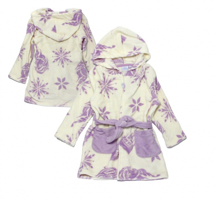 Halat baie cu gluga fleece coral Frozen Disney [2]