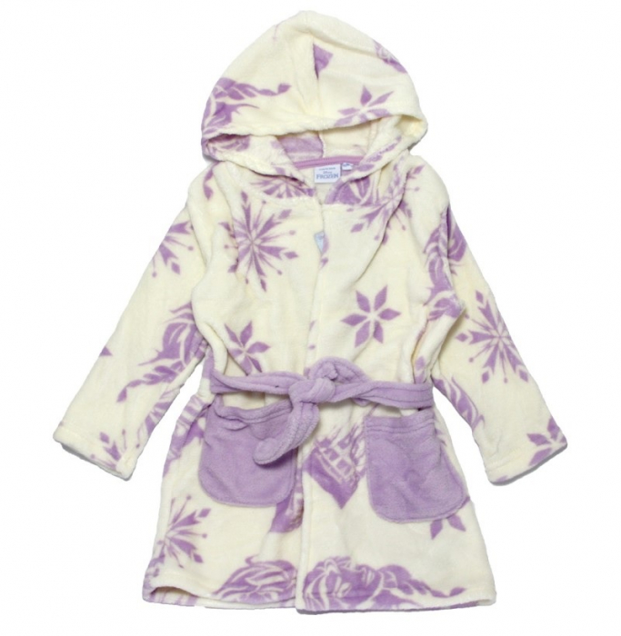 Halat baie cu gluga fleece coral Frozen Disney [1]