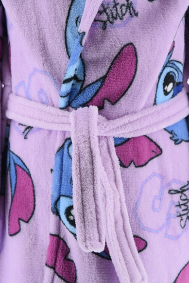 Halat baie cu gluga fleece coral Lilo & Stitch [3]