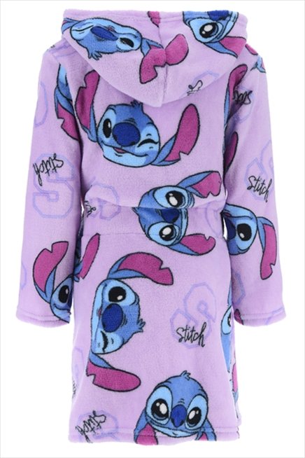 Halat baie cu gluga fleece coral Lilo & Stitch [2]