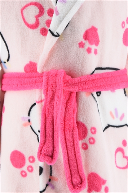 Halat baie cu gluga fleece coral Gabby's Dollhouse Cat [3]