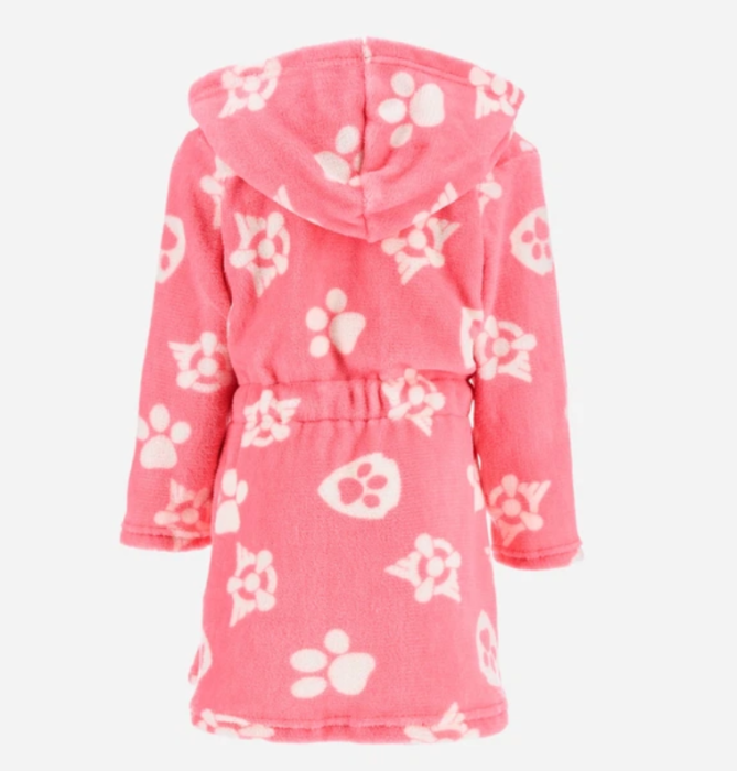 Halat baie pentru fete, cu gluga fleece coral Paw Patrol [2]