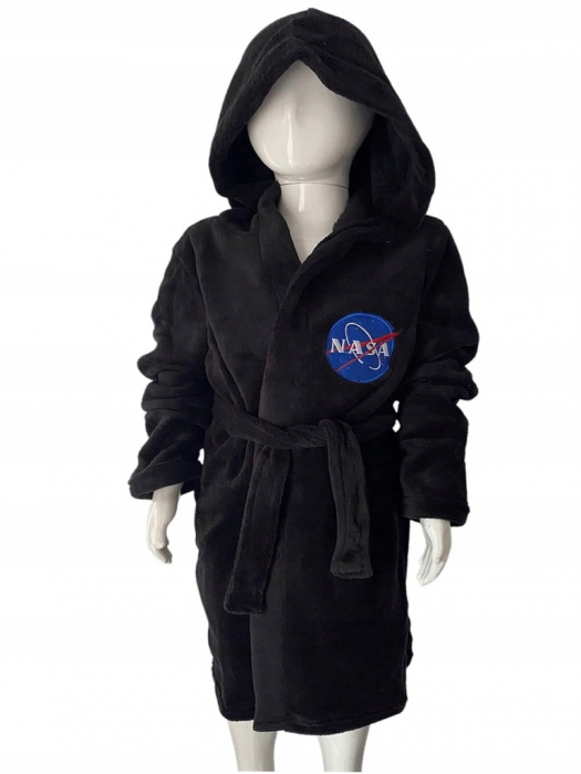 Halat baie cu gluga fleece Nasa [3]