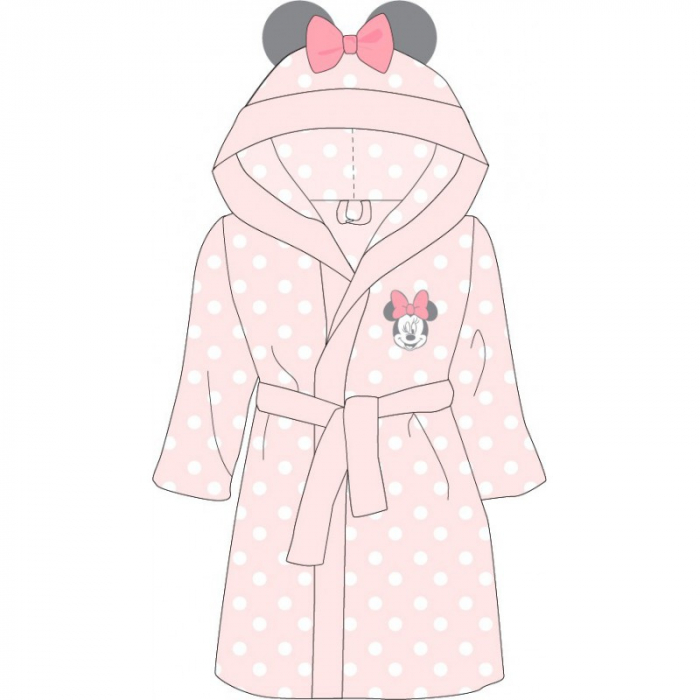 Halat baie Minnie, cu gluga si fundita [4]