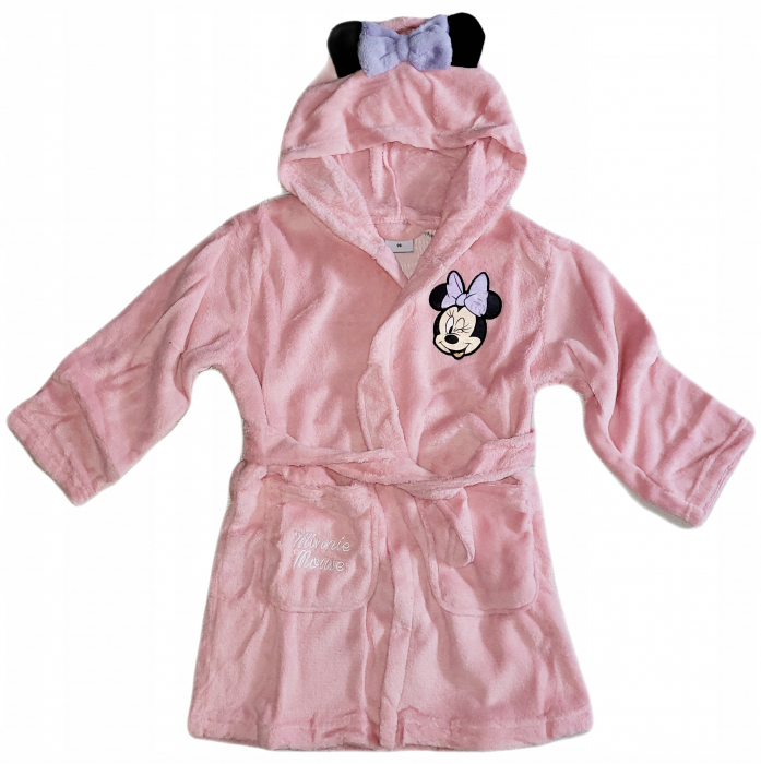 Halat baie pufos Minnie Mouse, cu gluga [1]