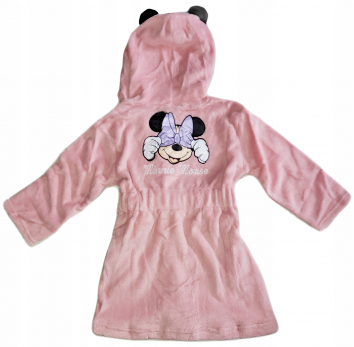 Halat baie pufos Minnie Mouse, cu gluga [2]
