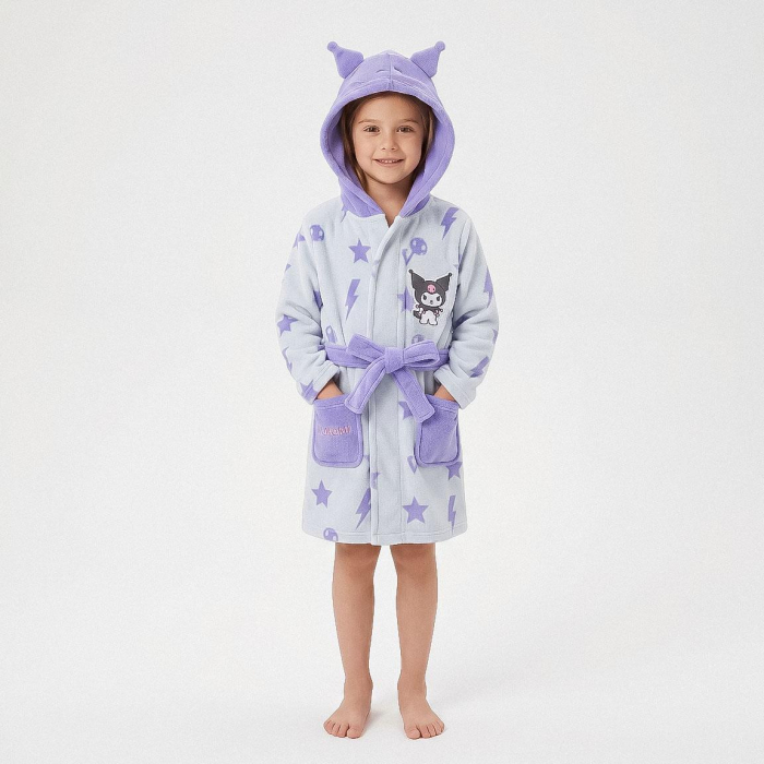 Halat de baie cu glugă și aplicații Hello Kitty Kuromi [5]
