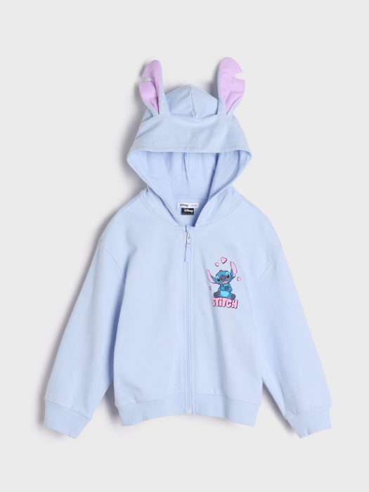 Hanorac bumbac cu fermoar si gluga Lilo & Stitch [1]