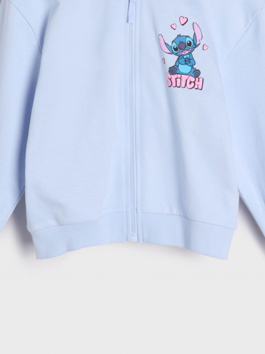 Hanorac bumbac cu fermoar si gluga Lilo & Stitch [5]