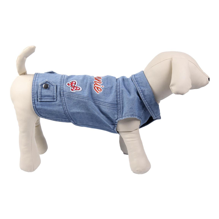 Jacheta din denim pentru caini, Minnie Mouse, S [4]
