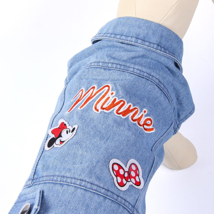 Jacheta din denim pentru caini, Minnie Mouse, S [5]