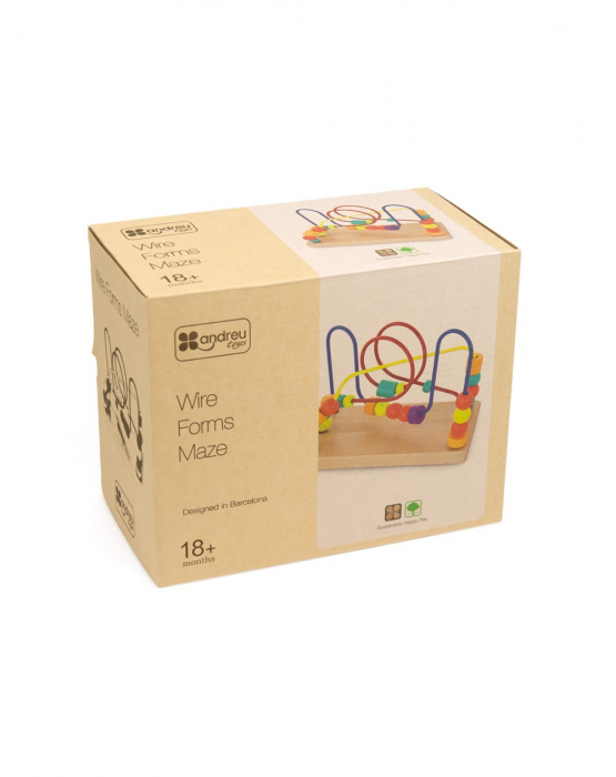 Jucarie dexteritate, lemn multicolor [4]