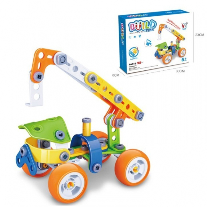 Joc de construit 98 piese - vehicul, 22,5x14x25,5 cm [3]