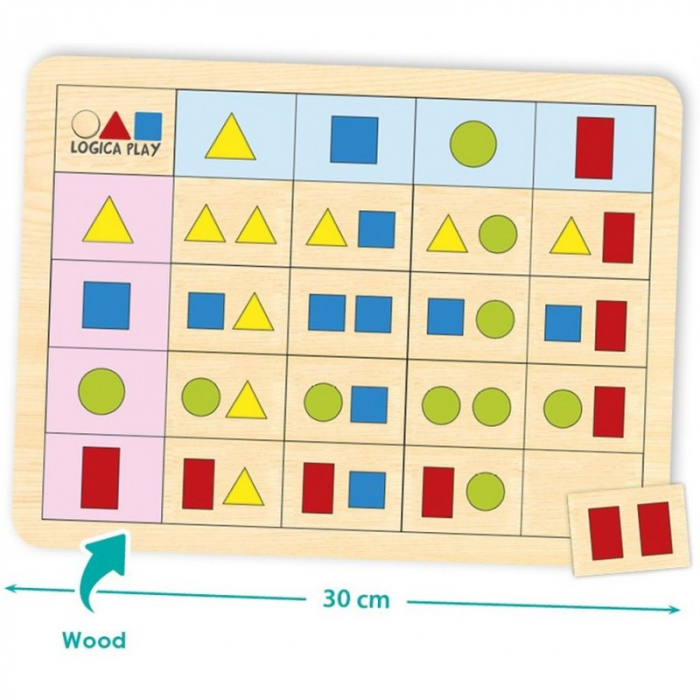 Joc de logica pentru copii - Set 4 puzzle lemn [5]