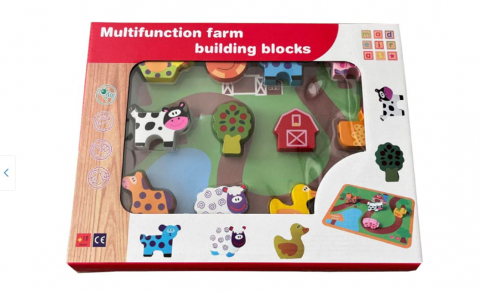 Joc de snuruit din lemn - Ferma Animalelor [2]