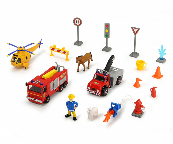 Set de joaca Pompierul Sam, personaj Sam, 3 vehicule si accesorii [3]