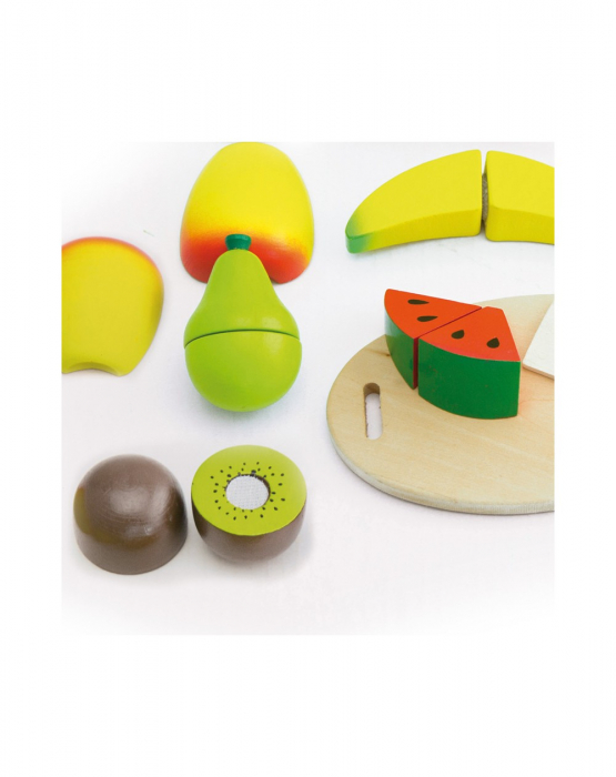 Set fructe feliate, lemn [6]