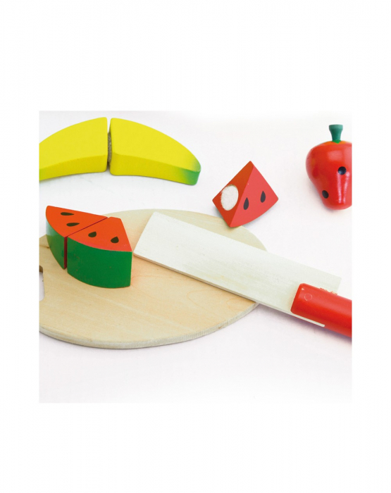 Set fructe feliate, lemn [4]