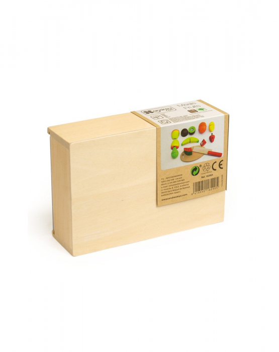 Set fructe feliate, lemn [9]
