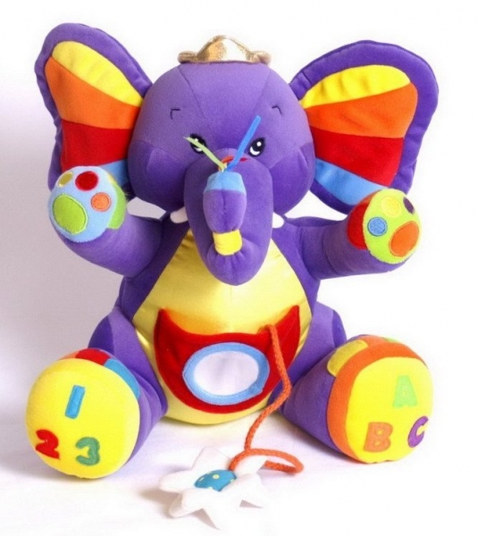 Jucarie activitati de plus Elefantul Lili, 30 cm [2]