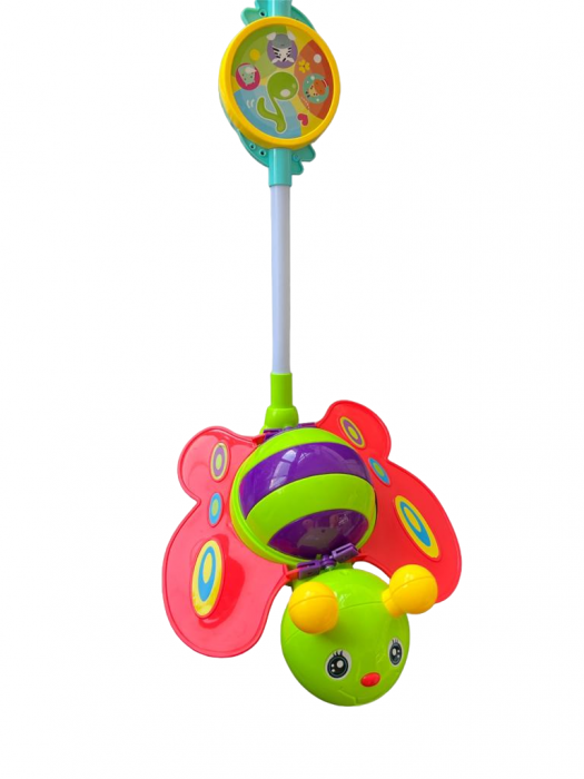 Jucarie de impins fluture, multicolor [2]