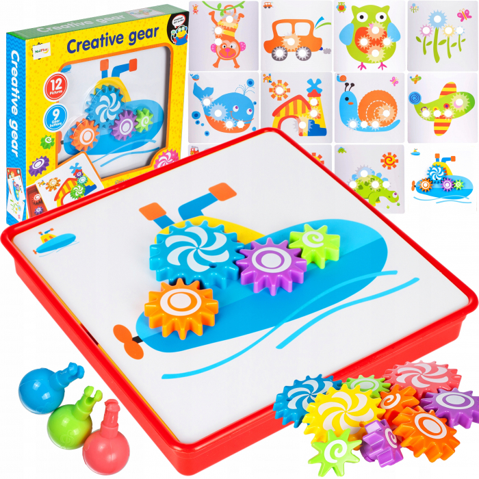 Jucarie educativa puzzle creativ Gear [2]
