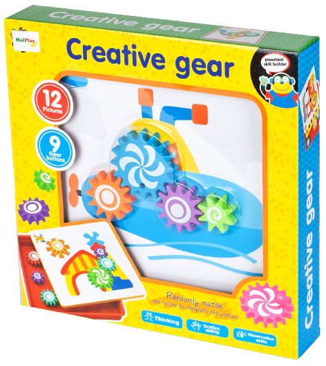 Jucarie educativa puzzle creativ Gear [8]