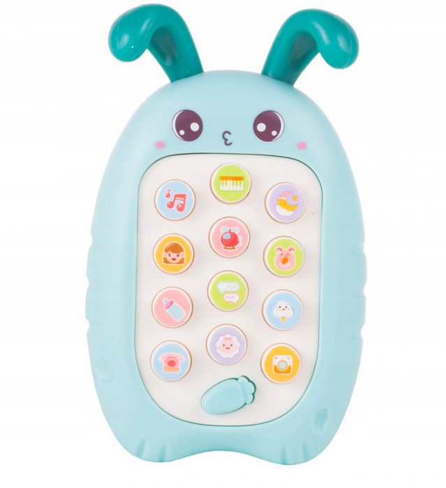 Jucarie Interactiva tip Telefon, diferite Sunete si Melodii, Roz [7]