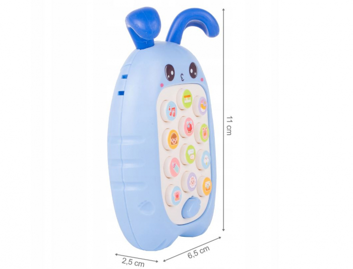 Jucarie Interactiva tip Telefon, diferite Sunete si Melodii, Roz [10]