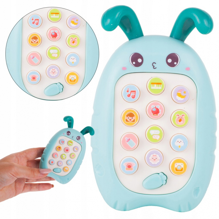 Jucarie Interactiva tip Telefon, diferite Sunete si Melodii, Roz [8]