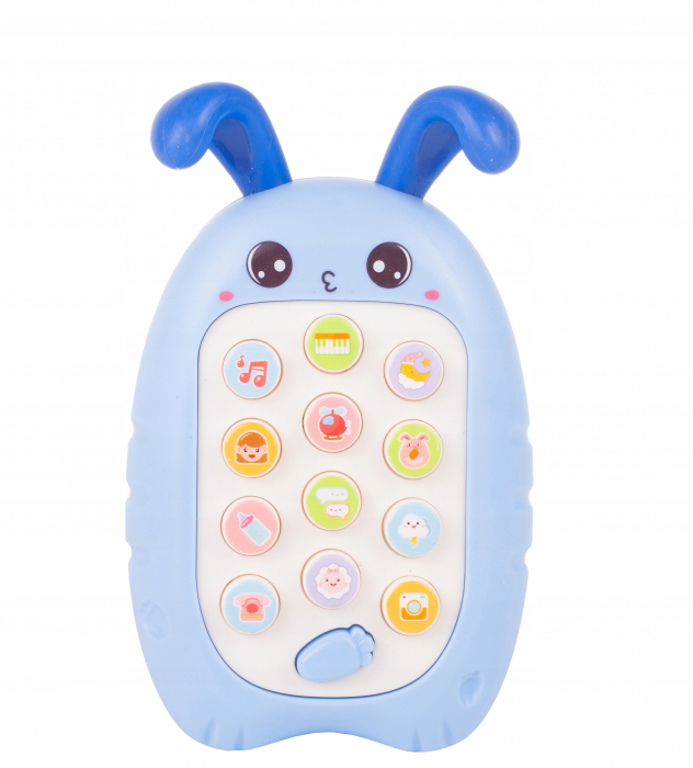 Jucarie Interactiva tip Telefon, diferite Sunete si Melodii, Roz [14]