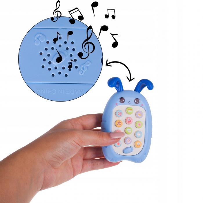 Jucarie Interactiva tip Telefon, diferite Sunete si Melodii, Roz [11]