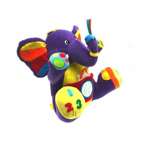 Jucarie activitati de plus Elefantul Lili, 30 cm [4]