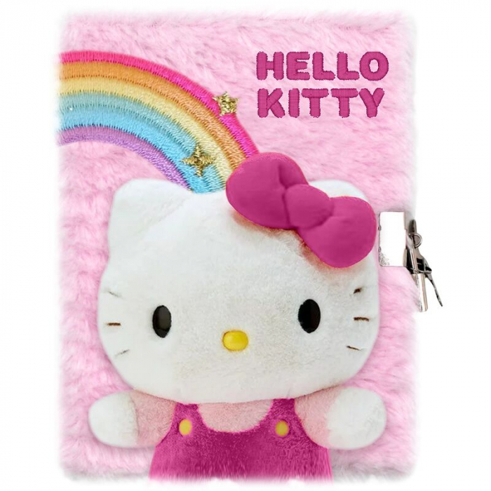 Jurnal pufos 3D Hello Kitty A5, 16x21 cm [3]