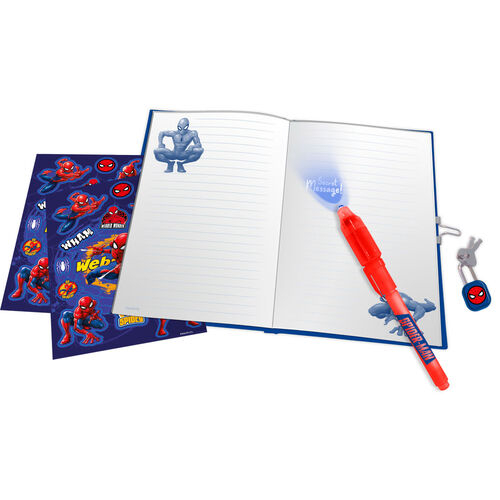 Jurnal secret Spiderman cu pix 23.5x22x5 cm [1]