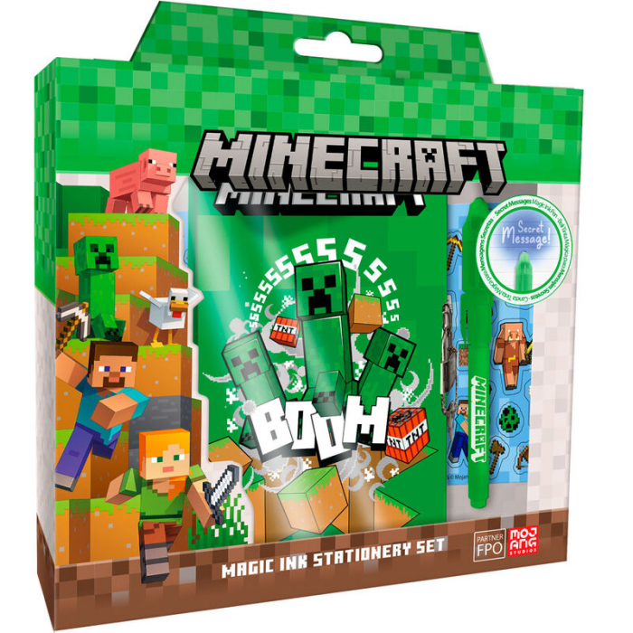 Jurnal secret Minecraft cu pix 23.5x22x5 cm [2]