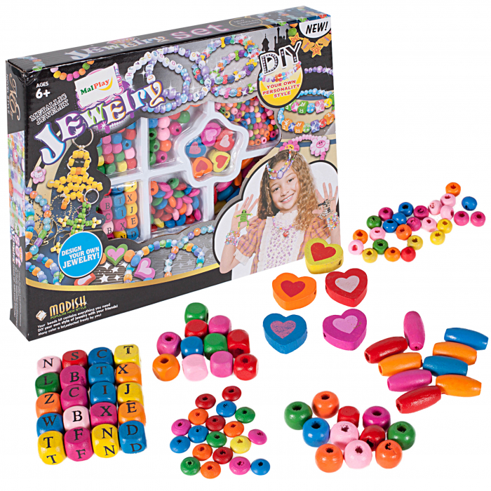 Kit creatie bijuterii din lemn, pentru copii [4]