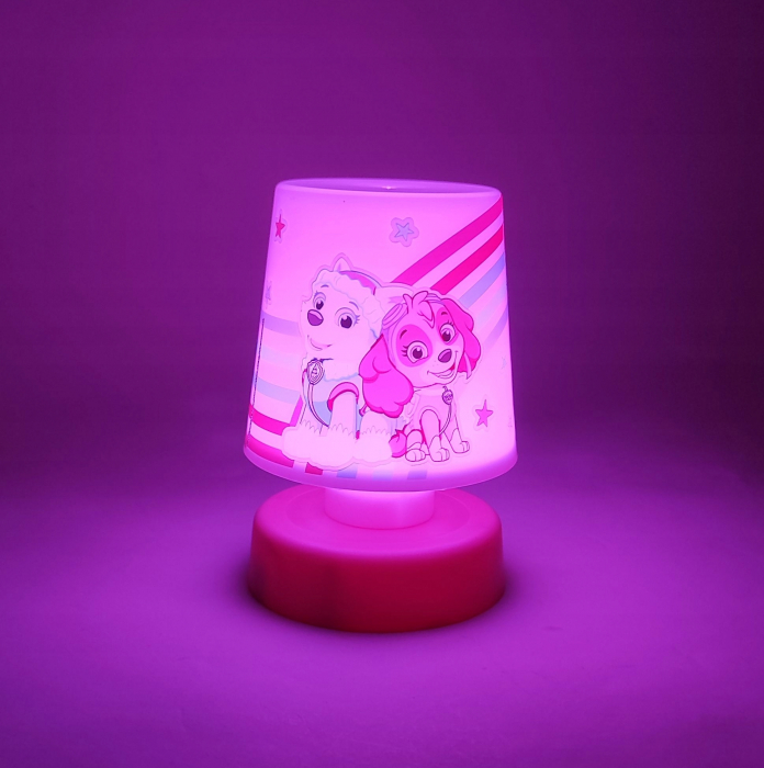 Lampa de veghe Paw Patrol, 11x7.5 cm roz [4]