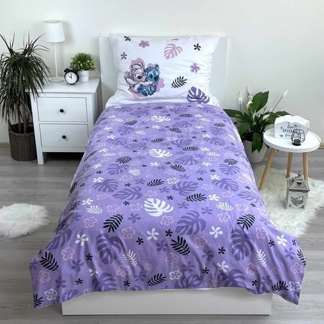 Lenjerie de pat copii bumbac Lilo & Stitch Boojiboo, 2 piese 140x200 cm, 70x90 cm [2]
