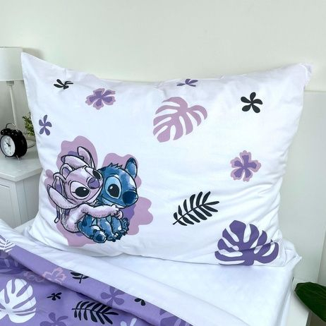 Lenjerie de pat copii bumbac Lilo & Stitch Boojiboo, 2 piese 140x200 cm, 70x90 cm [3]