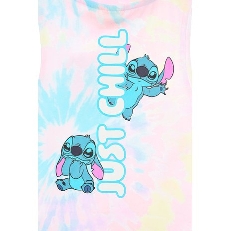 Maieu bumbac curcubeu multicolor Stitch Just Chill [3]