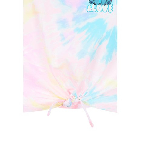Maieu bumbac curcubeu multicolor Stitch Just Chill [5]