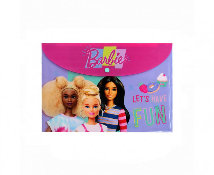 Mapa plastic cu capsa Barbie Happy Thoughts 33x24cm [1]