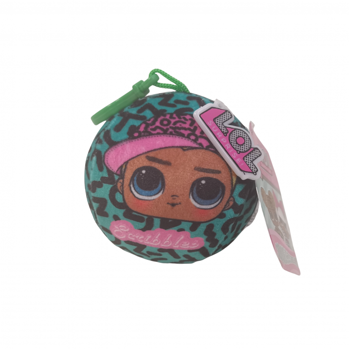 Minge de plus cu breloc LOL Surprise Scribbles 9 cm [3]