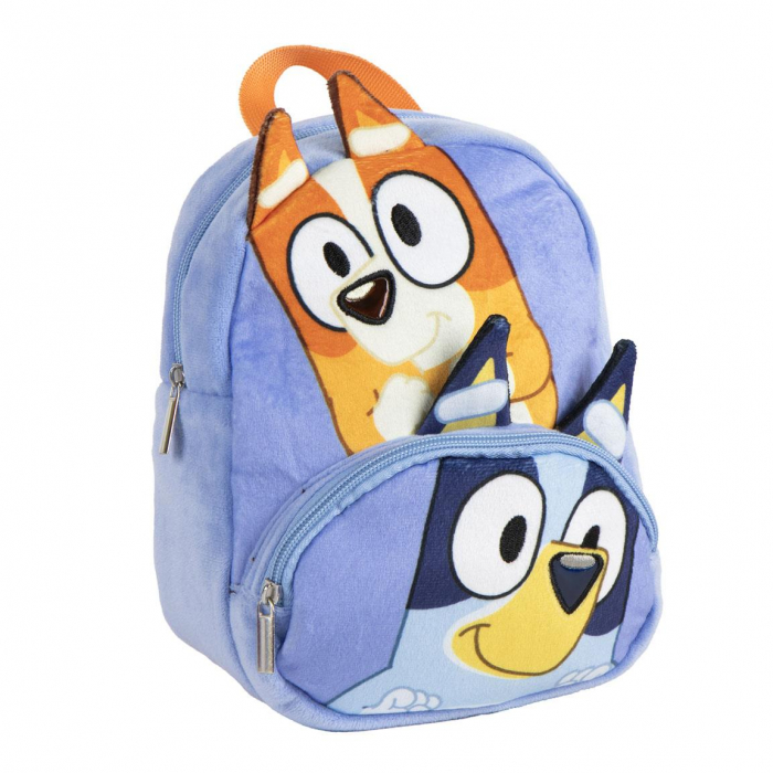 Mini Ghiozdan gradinita plus cu buzunar frontal Bluey 22x18x12 cm [1]